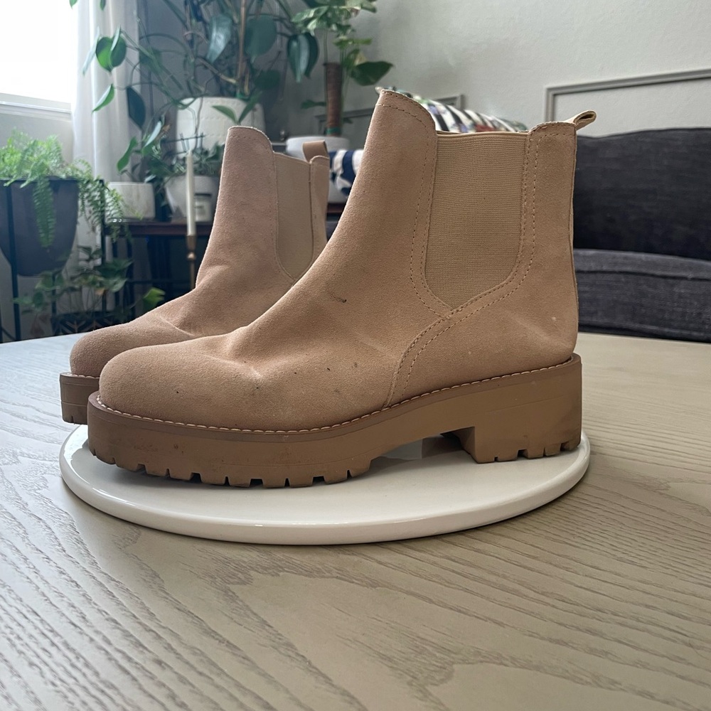 Sam Edelman Beige Ankle Booties